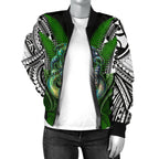 manaia-mythology-women-bomber-jacket-silver-fern-maori-tattoo