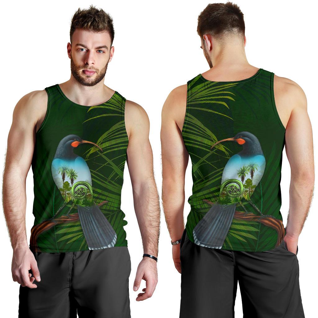 huia-bird-new-zealand-mens-tank-top