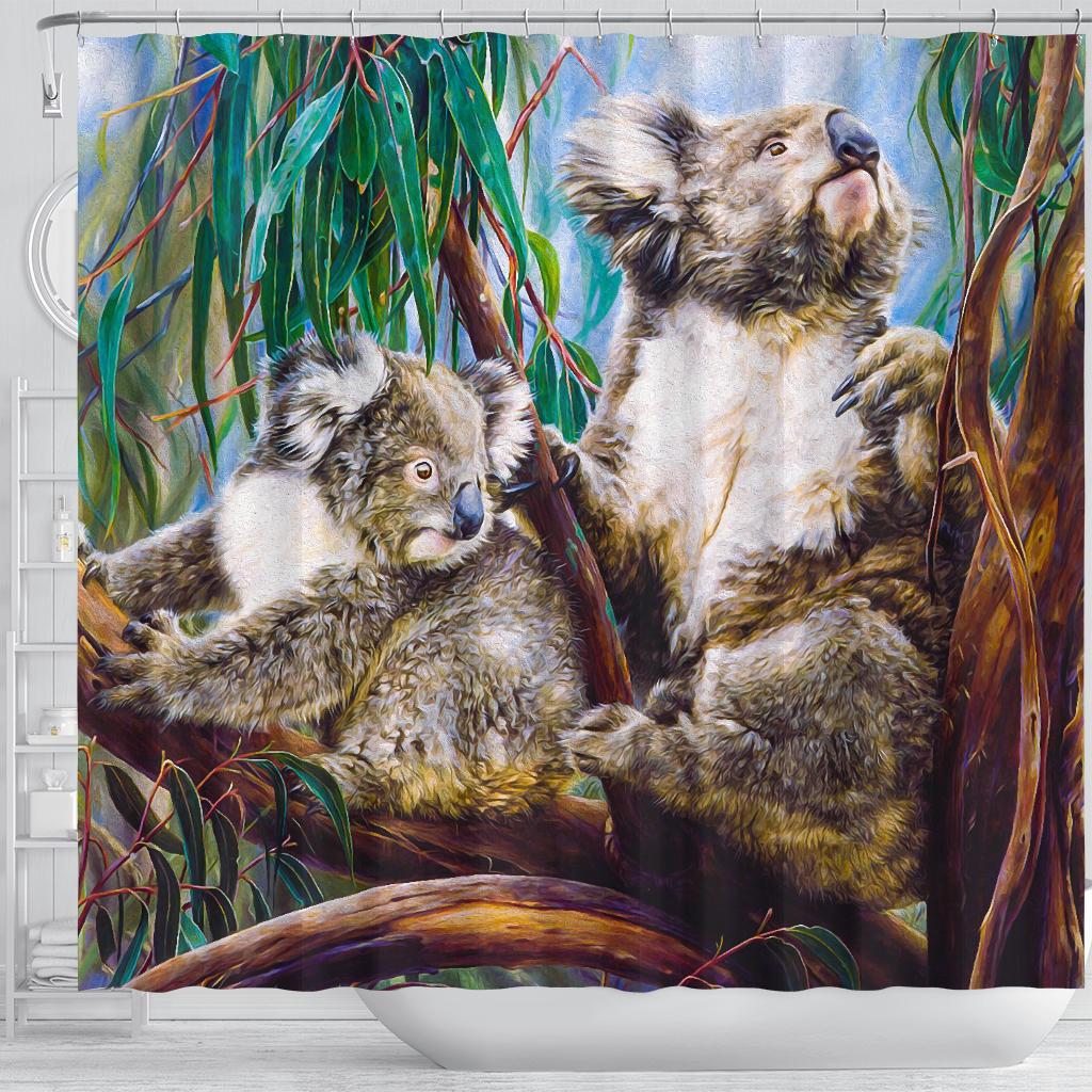 shower-curtain-koala-and-joey-3d-art