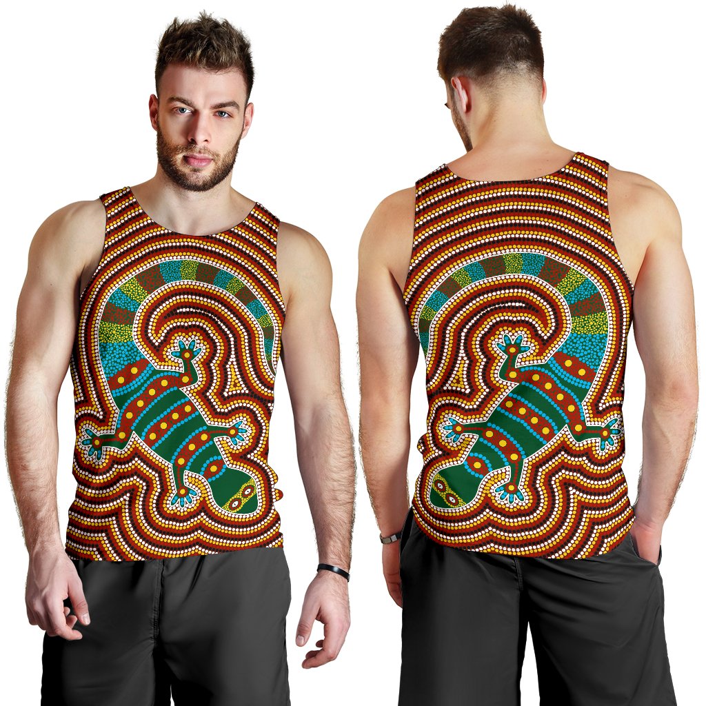 aboriginal-mens-tank-top-lizard-dot-painting-patterns