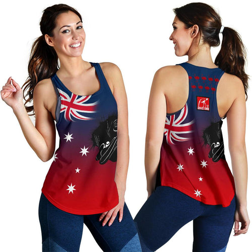 Racerback Tank - Aus Flag Tank Top Emus - Women - Vibe Hoodie