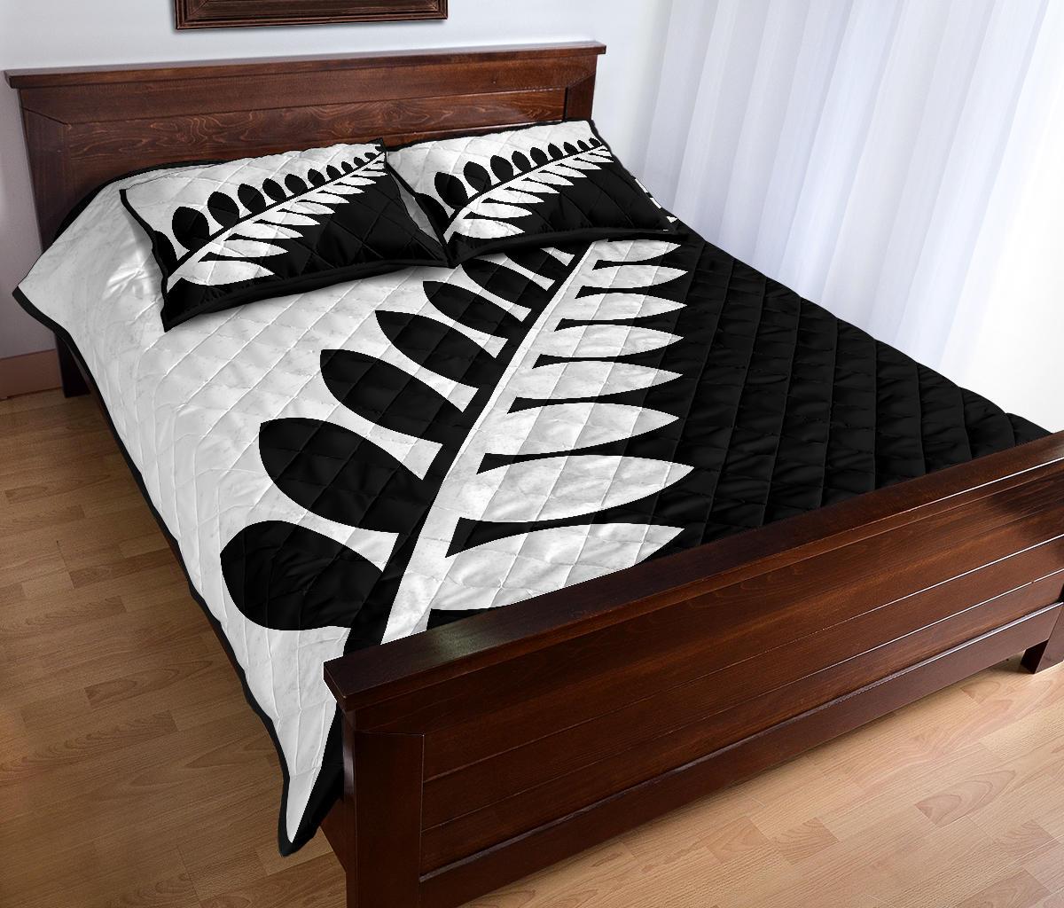 new-zealand-flag-silver-fern-black-and-white-quilt-bedding-sets