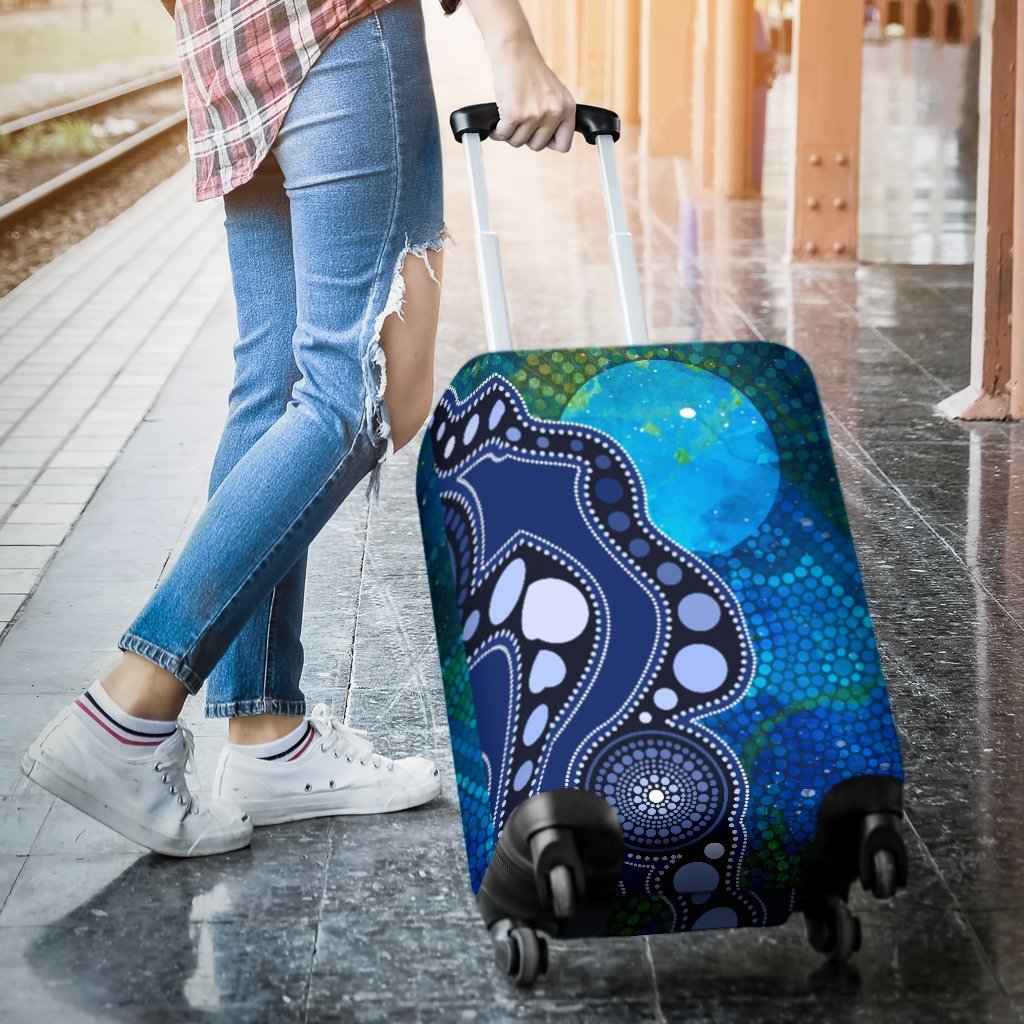 aboriginal-luggage-covers-australia-indigenous-flag-circle-dot-painting-art-blue