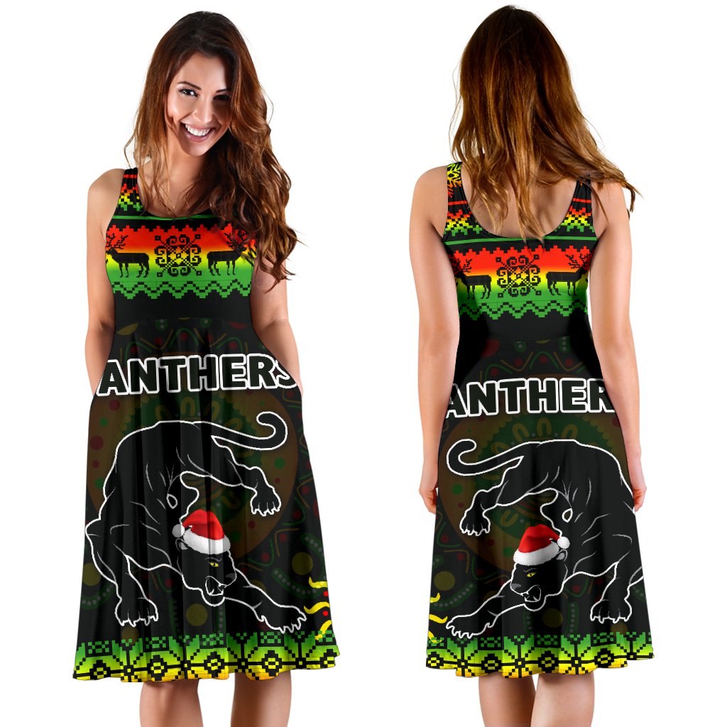 Penrith Panthers Christmas Women's Dress Indigenous - Vibe Hoodie