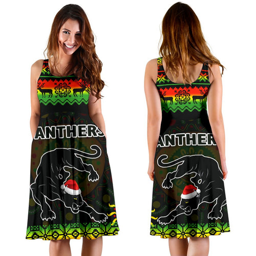 Penrith Panthers Christmas Women's Dress Indigenous - Vibe Hoodie