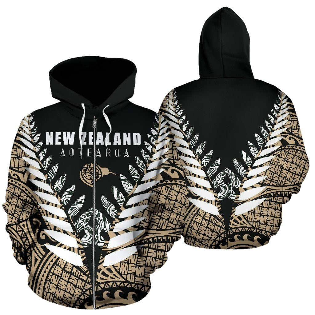 new-zealand-aotearoa-silver-fern-zip-up-hoodie-gold-vline-version