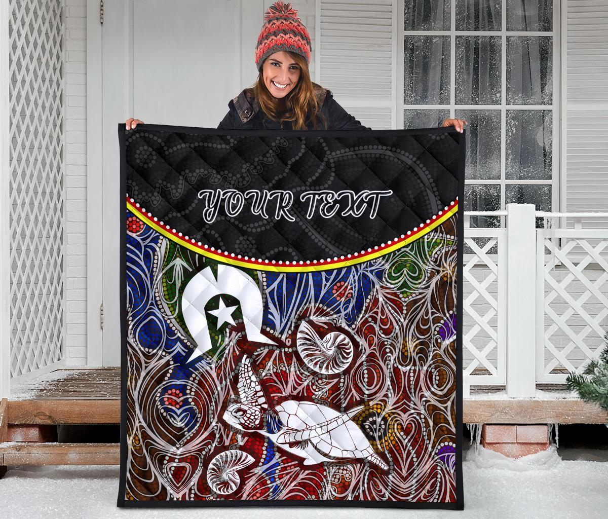 personalised-premium-quilt-aboriginal-dot-in-naidoc-week-style