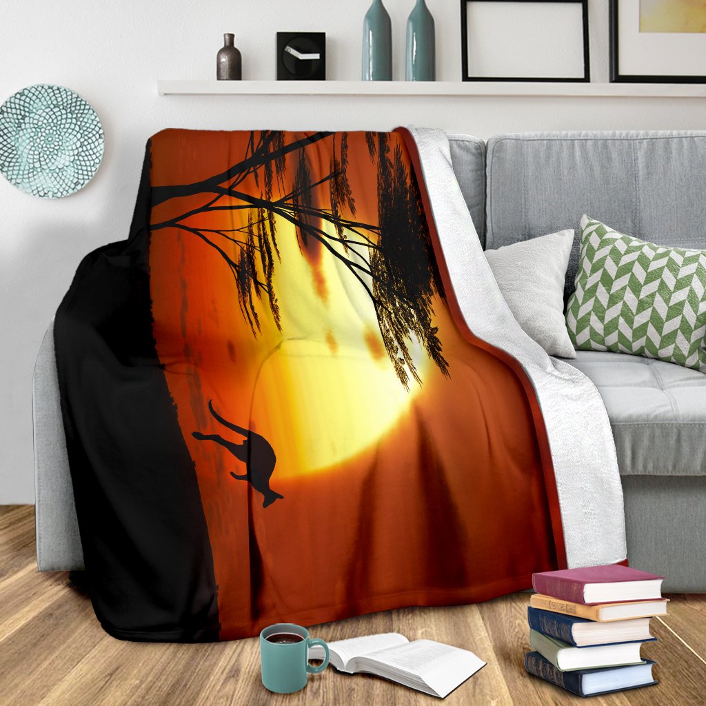 premium-blanket-kangaroo-blanket-sunset-ver01
