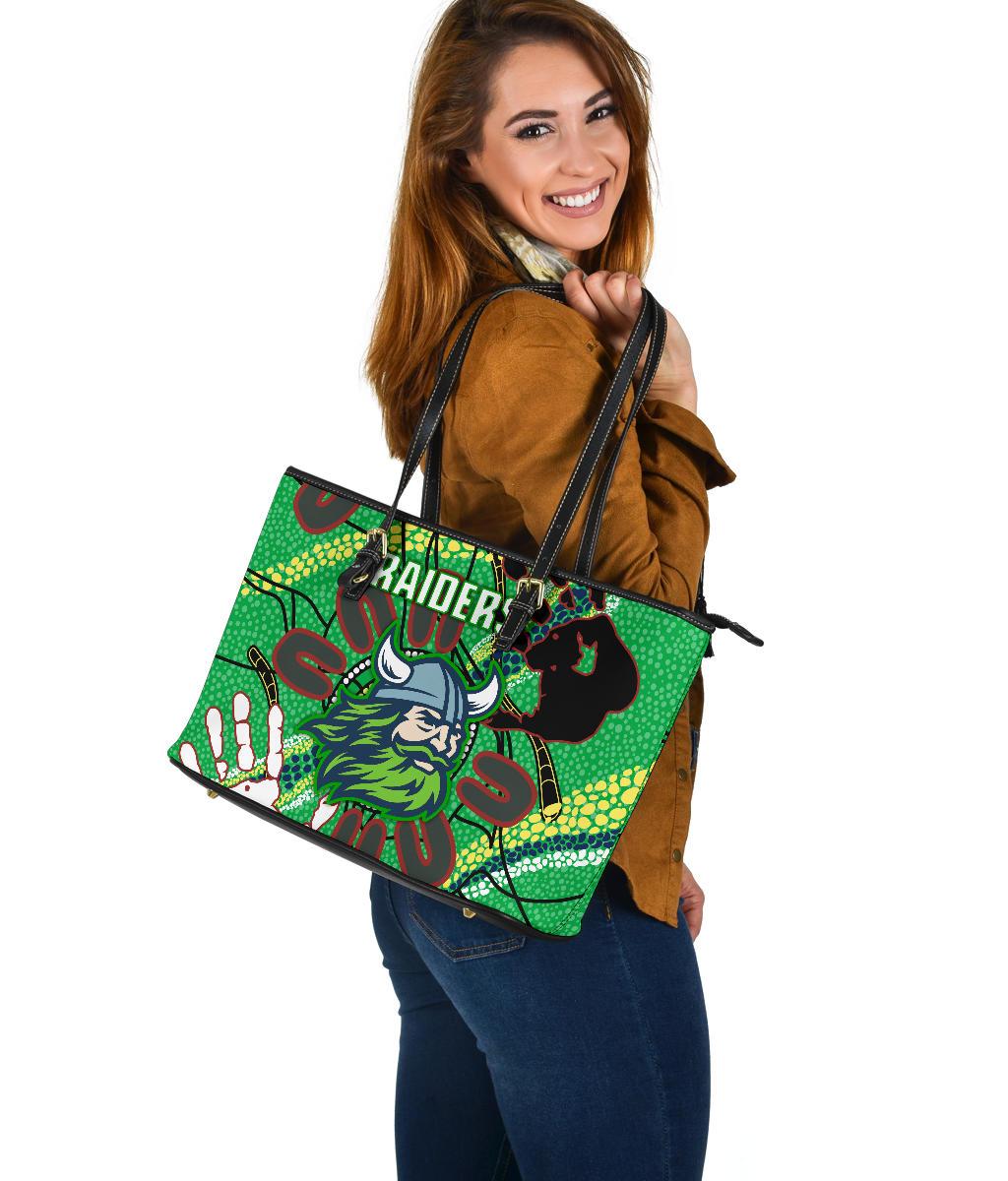 canberra-large-leather-tote-raiders-indigenous-2