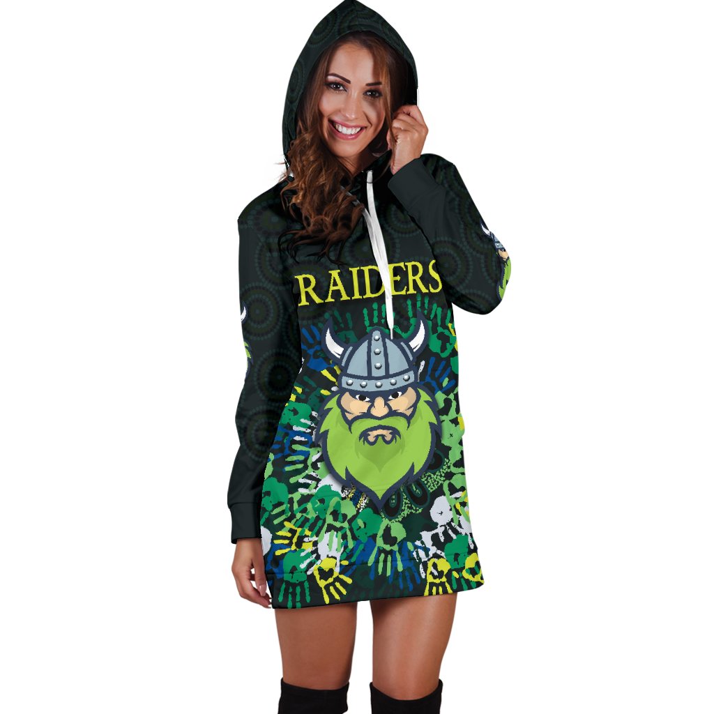 canberra-women-hoodie-dress-raiders-viking-simple-indigenous