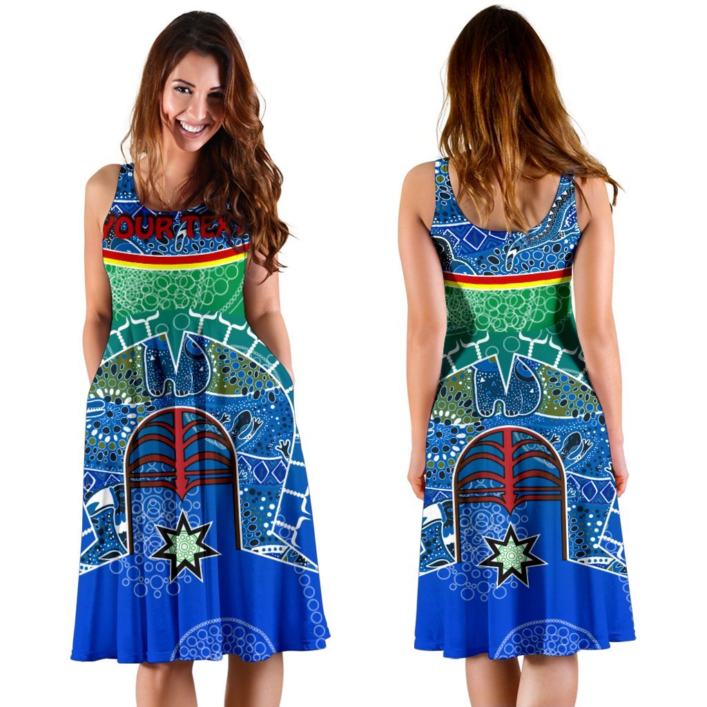 Personalised Women's Dress - Torres Strait Symbol With Aboriginal Patterns - Vibe Hoodie