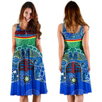 Personalised Women's Dress - Torres Strait Symbol With Aboriginal Patterns - Vibe Hoodie