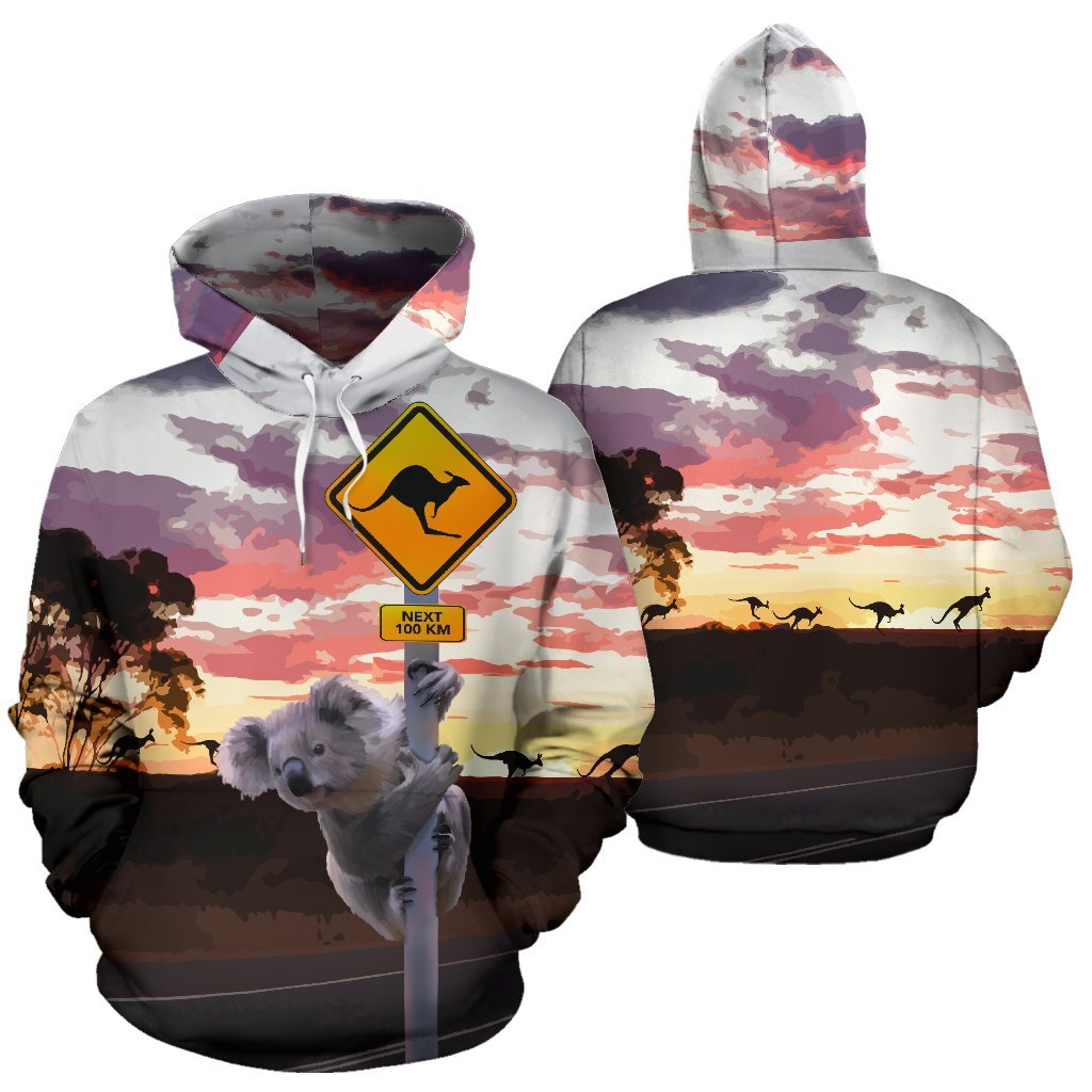 hoodie-koala-hoodie-kangaroo-sign-sunset-unisex