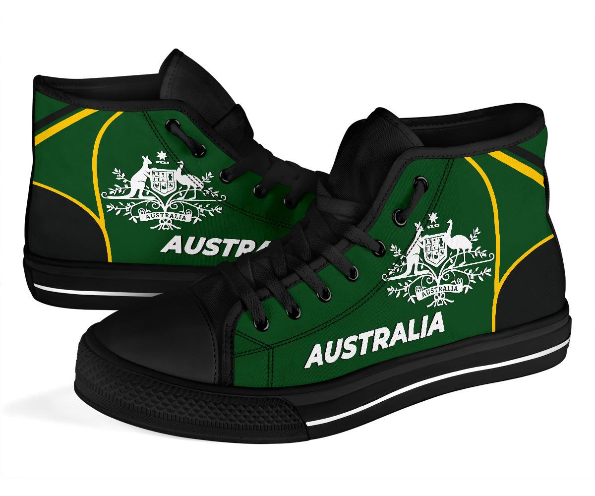 high-top-shoes-australian-coat-of-arms-green-shoes