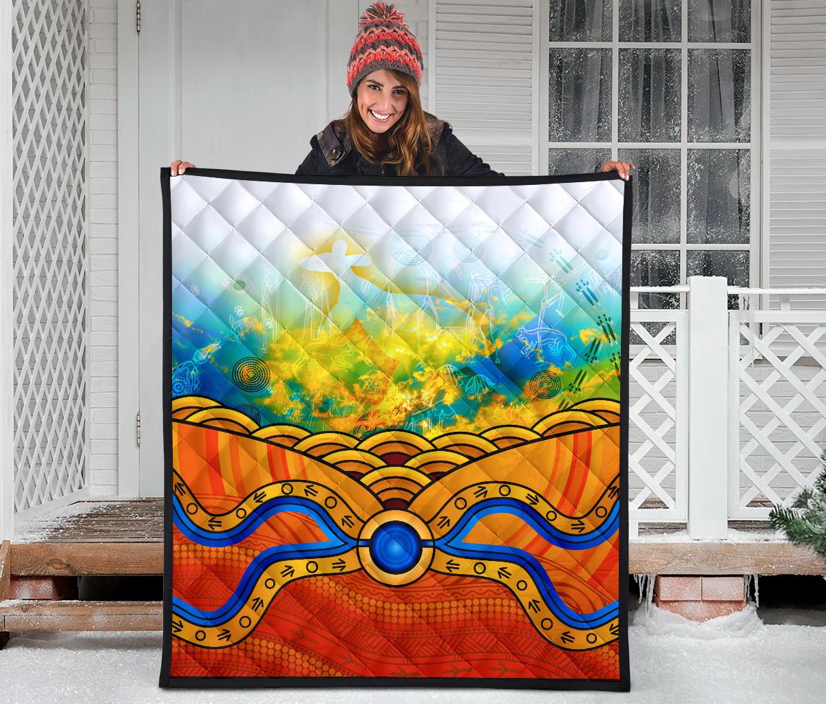 aboriginal-premium-quilt-australia-kangaroo-sky