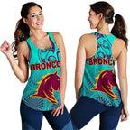 Brisbane Broncos Women Racerback Tank Maori With Aboriginal - Vibe Hoodie