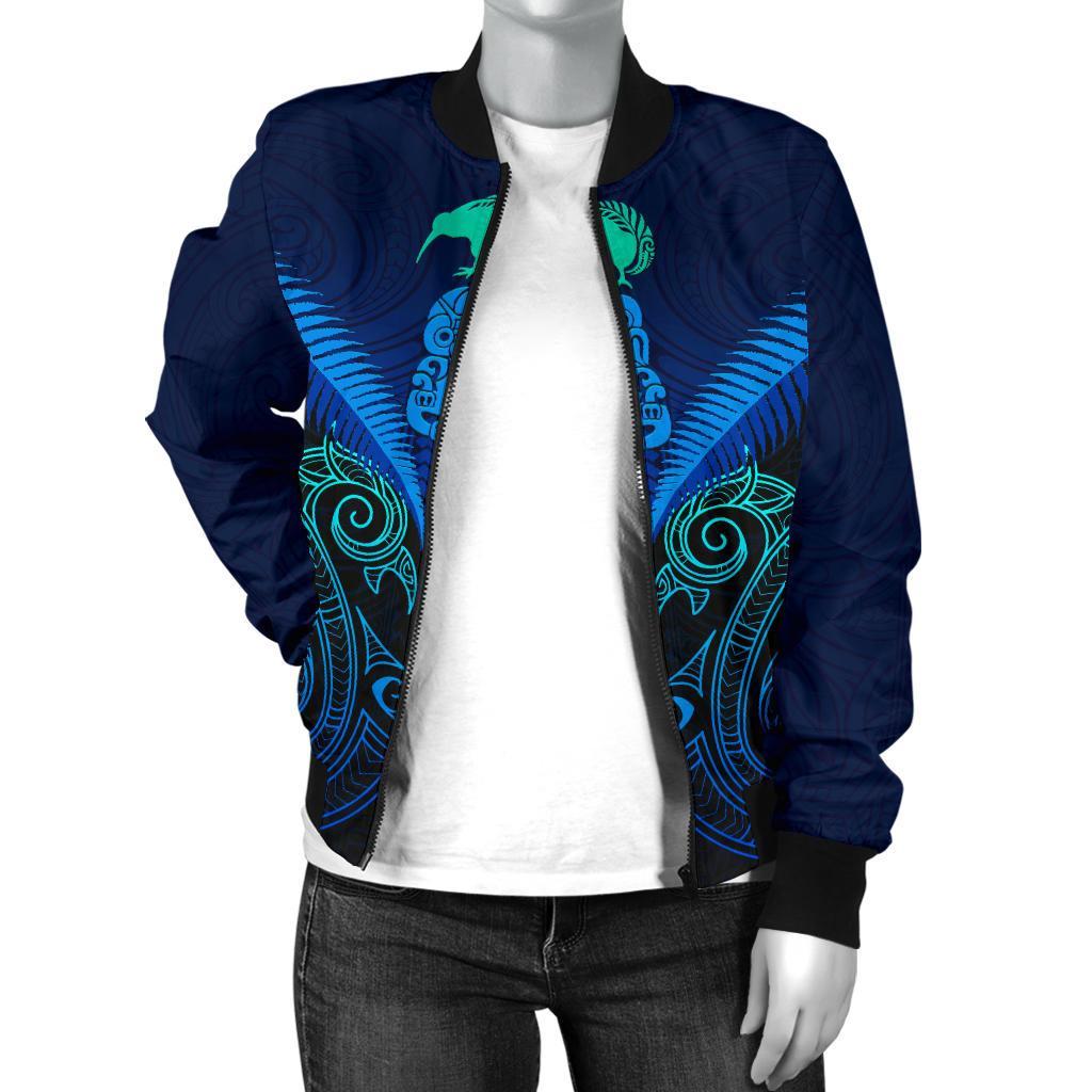 maori-manaia-new-zealand-women-bomber-jacket-blue