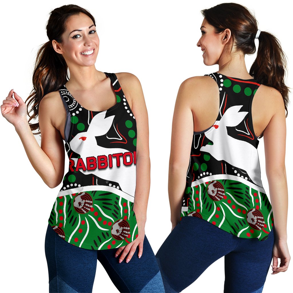 Rabbitohs Women Racerback Tank Aboriginal - Vibe Hoodie