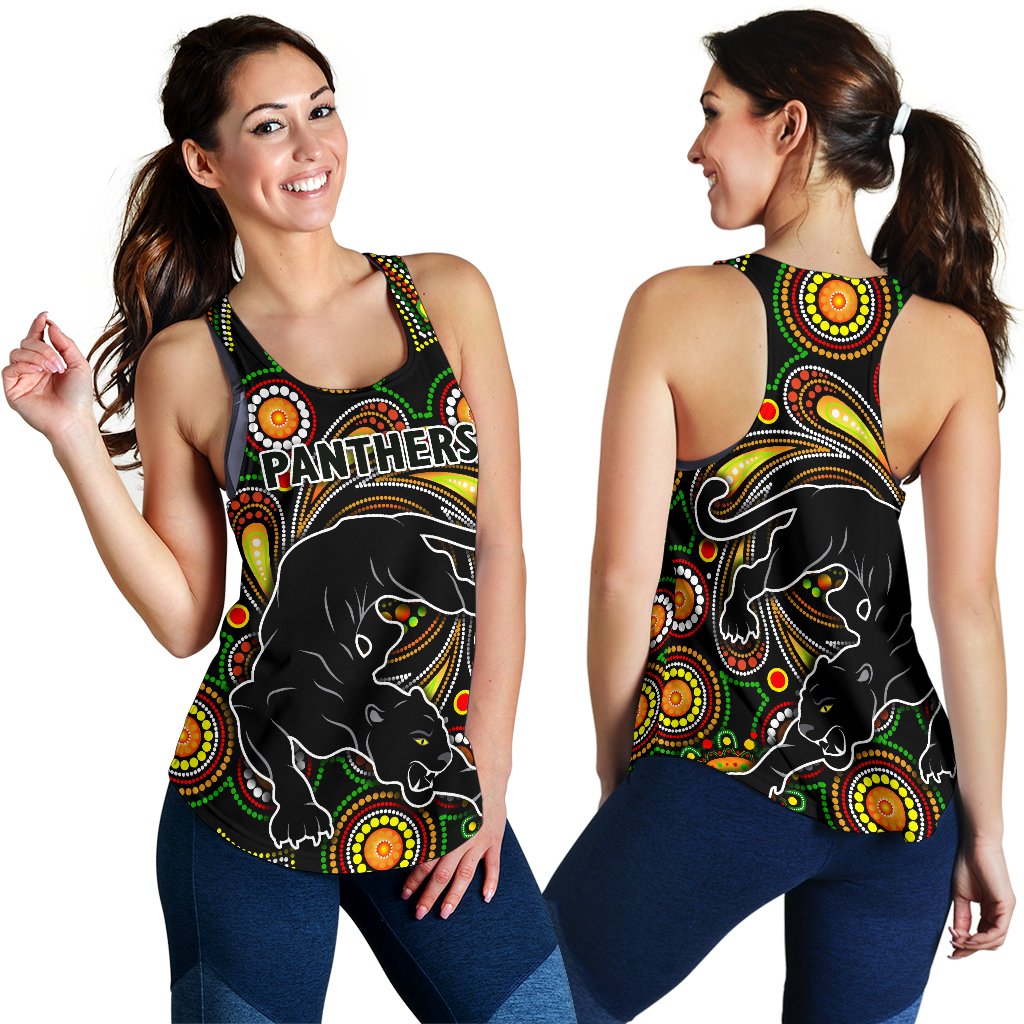 Penrith Women Racerback Tank Panthers Indigenous Vibes - Vibe Hoodie