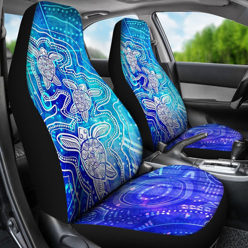aboriginal-car-seat-covers-sea-turtle-with-indigenous-patterns-blue