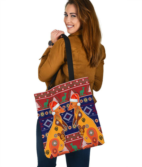 christmas-tote-bags-mother-kangaroo-in-christmas