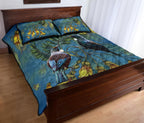 tui-bird-new-zealand-kowhai-quilt-bed-set