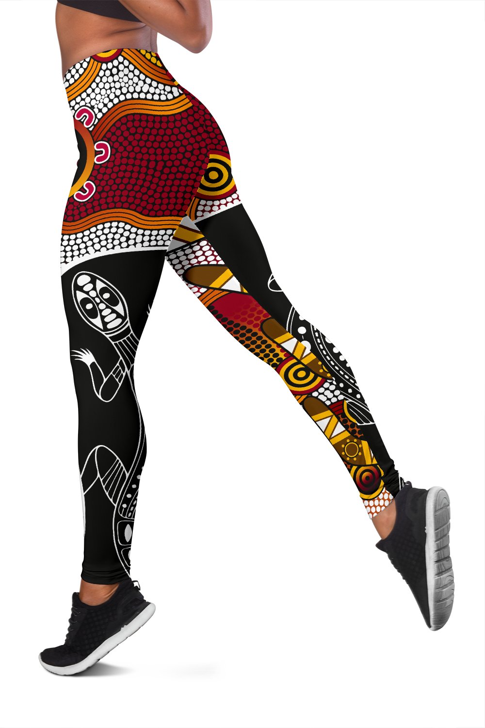 leggings-aboriginal-dot-painting-lizard-tight-pants-women