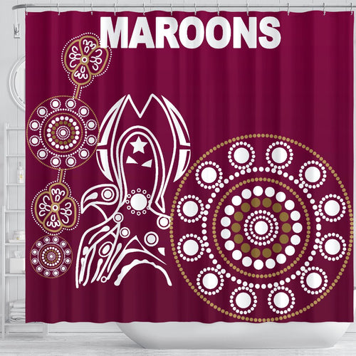 queensland-shower-curtain-maroons-simple-indigenous