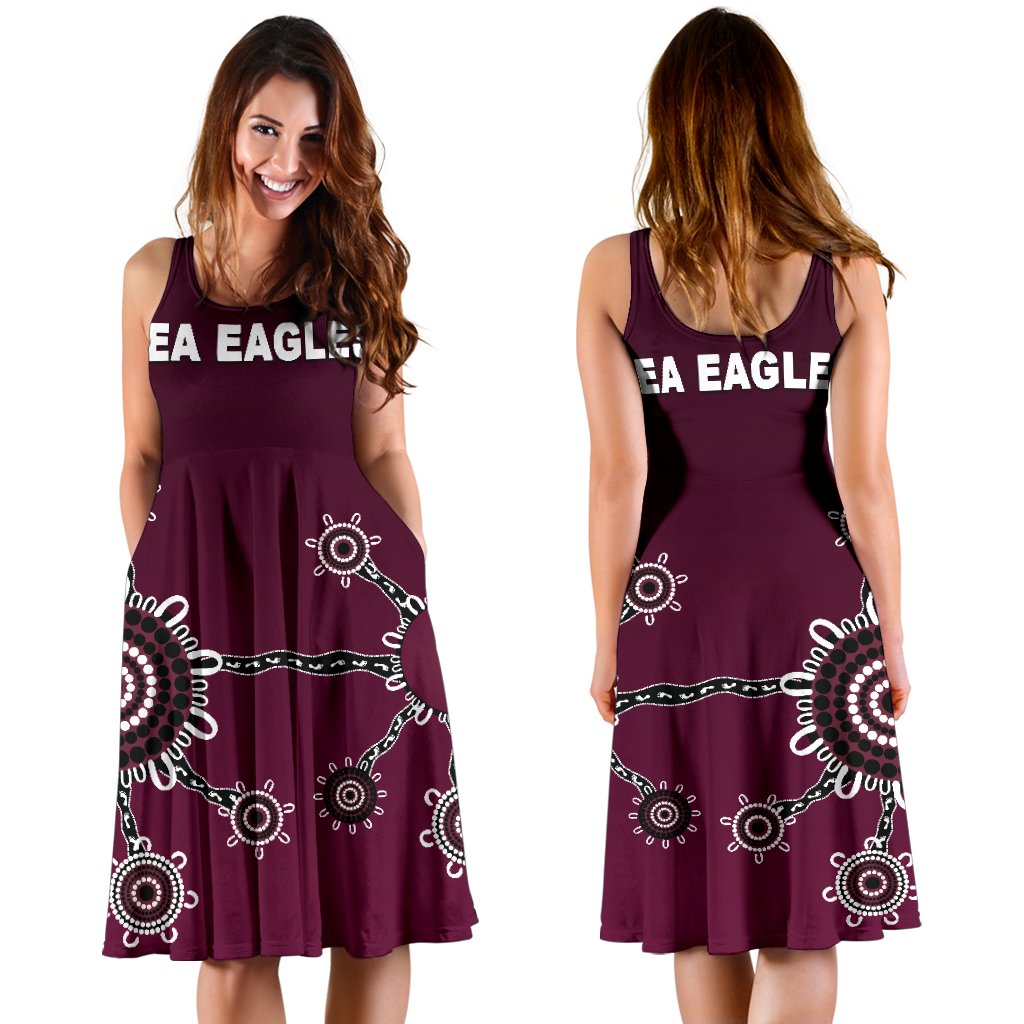 Warringah Women's Dress Sea Eagles Simple Indigenous - Vibe Hoodie