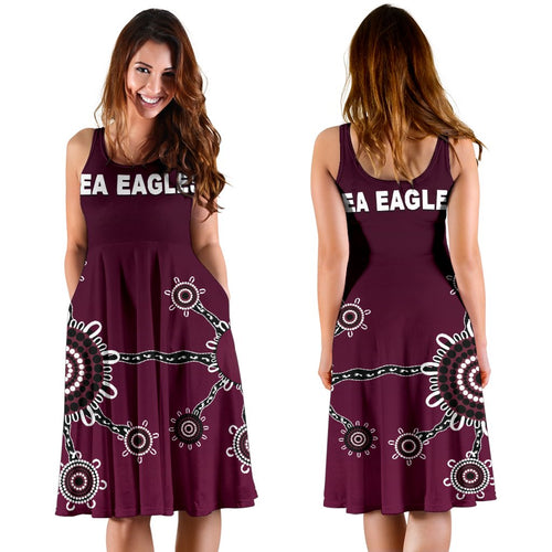Warringah Women's Dress Sea Eagles Simple Indigenous - Vibe Hoodie