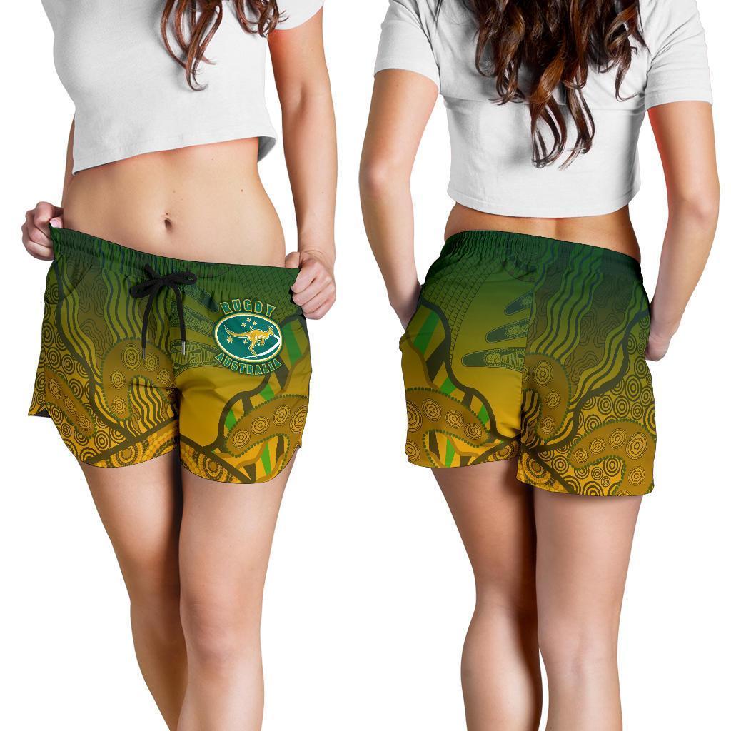 Australia Women's Shorts, Aboriginal Australian Rugby Shorts - Vibe Hoodie