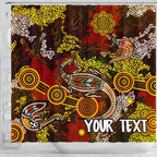 custom-aboriginal-shower-curtain-kangaroo-and-lizard-dot-painting-art