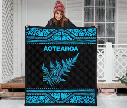 aotearoa-new-zealand-maori-premium-quilt-silver-fern-blue