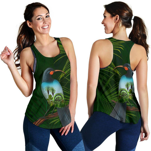 Huia Bird New Zealand Women'S Racerback Tank - Vibe Hoodie