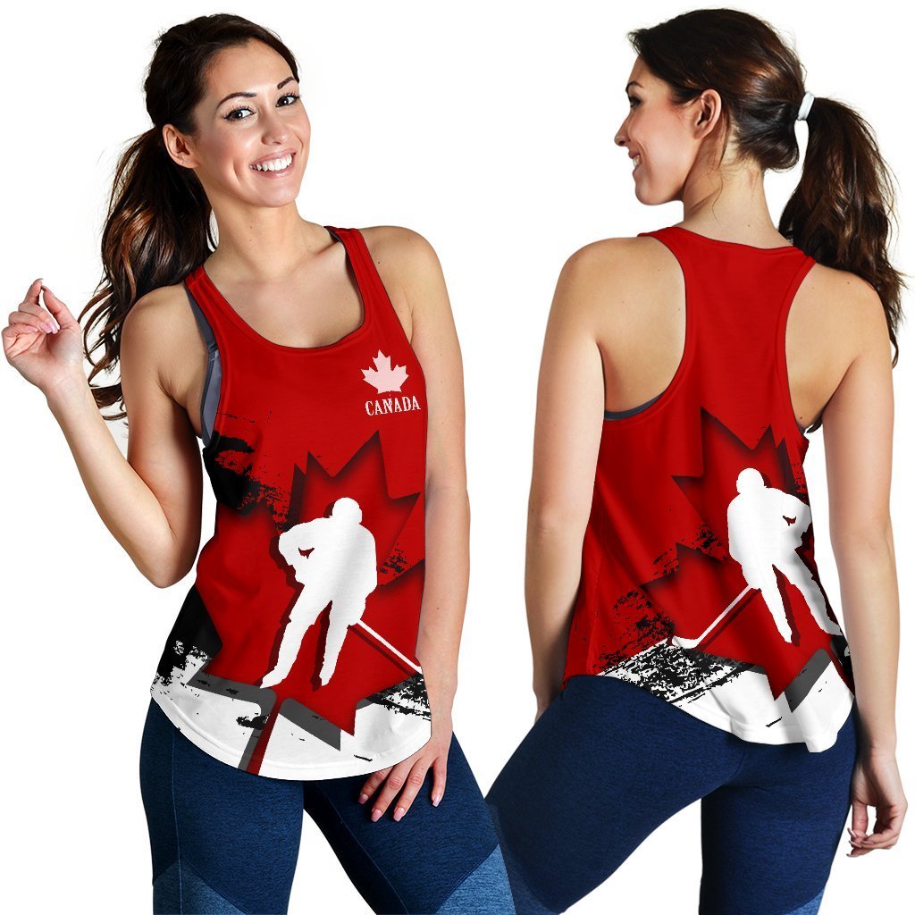 Canada Racerback Tank - Maple Leaf Hockey (Women) - Vibe Hoodie