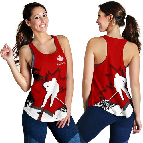Canada Racerback Tank - Maple Leaf Hockey (Women) - Vibe Hoodie