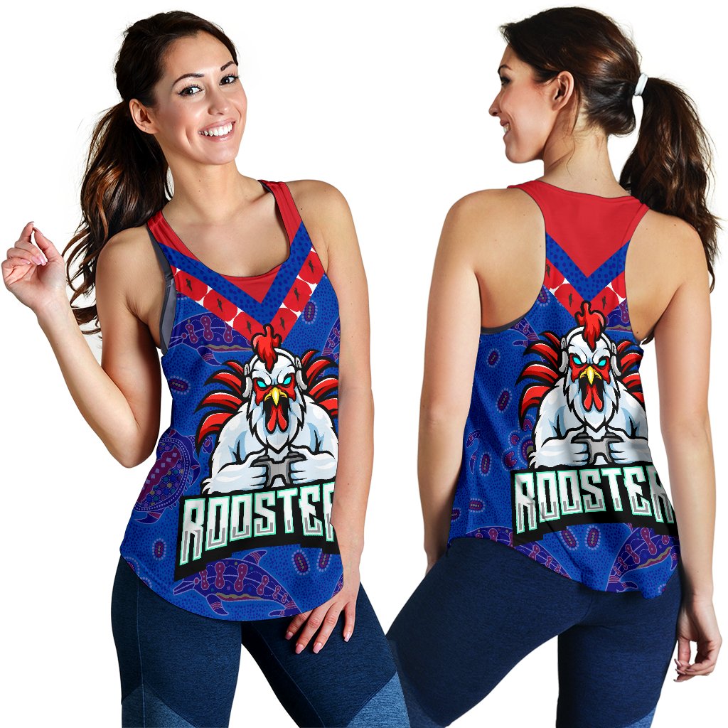 Sydney Roosters Indigenous Anzac Women Racerback Tank Prairie Style - Vibe Hoodie