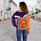 Melbourne Women's Off Shoulder Sweater Storm Style - Vibe Hoodie