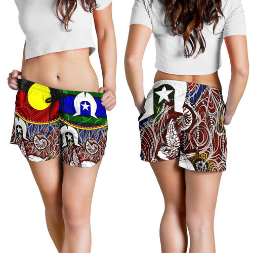 Women's Short - Aboriginal Dot In Naidoc Week Style - Vibe Hoodie