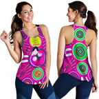 Racerback Tanks - Aboriginal Family With Dot Painting art - Vibe Hoodie