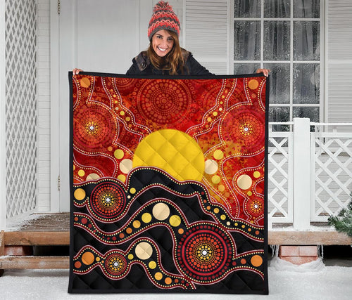 aboriginal-premium-quilt-aboriginal-lives-matter-flag-dot-painting-art