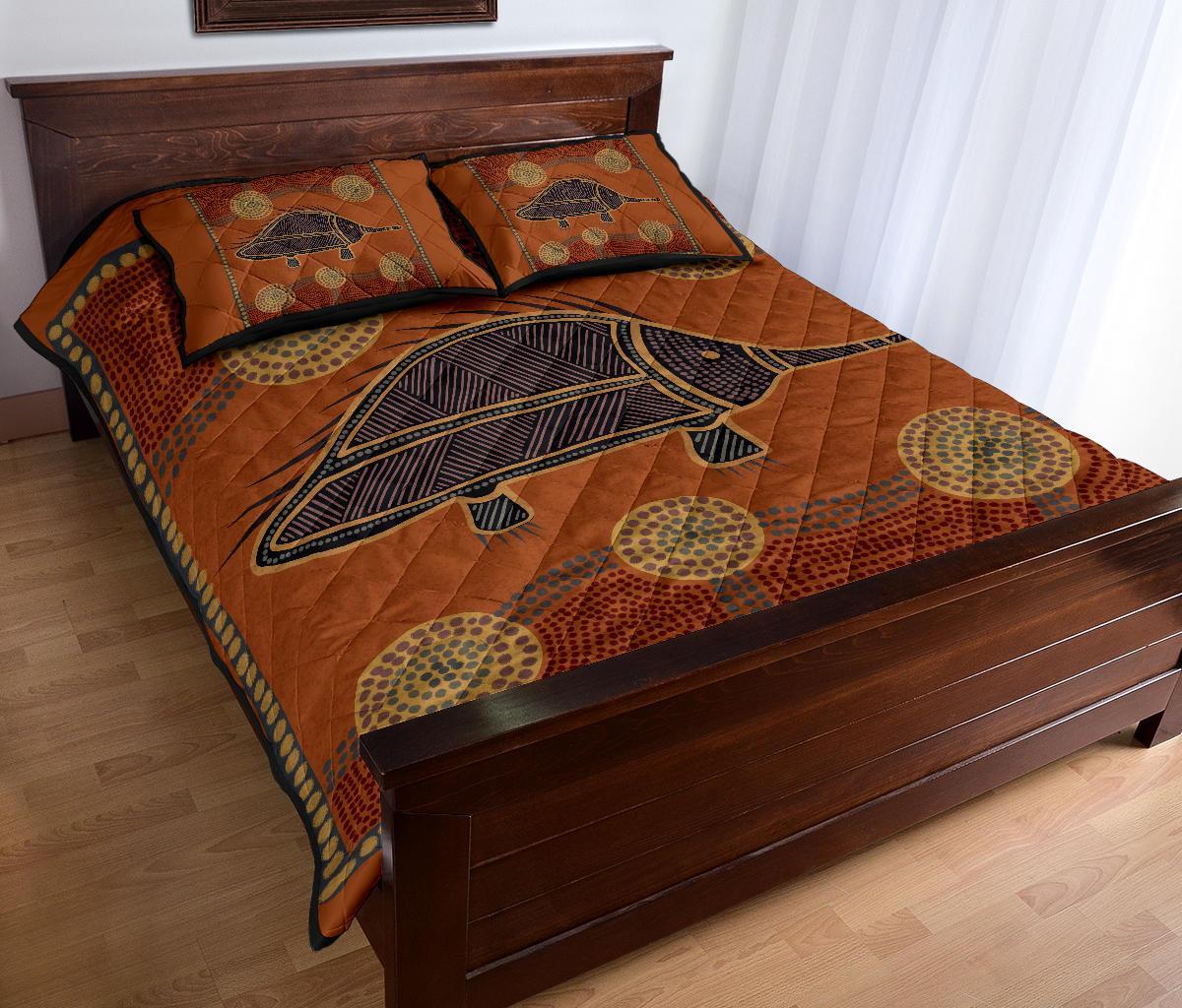 aboriginal-quilt-bed-set-indigenous-echidna