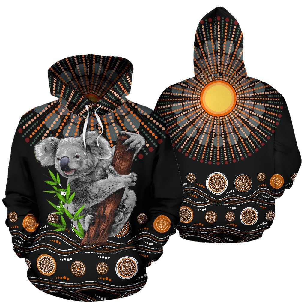 aboriginal-hoodie-koala-sun-circle-dot-painting-all-over-print