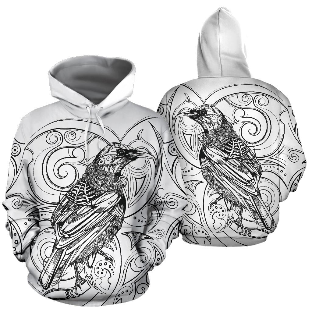 new-zealand-tui-bird-hoodie-drawing