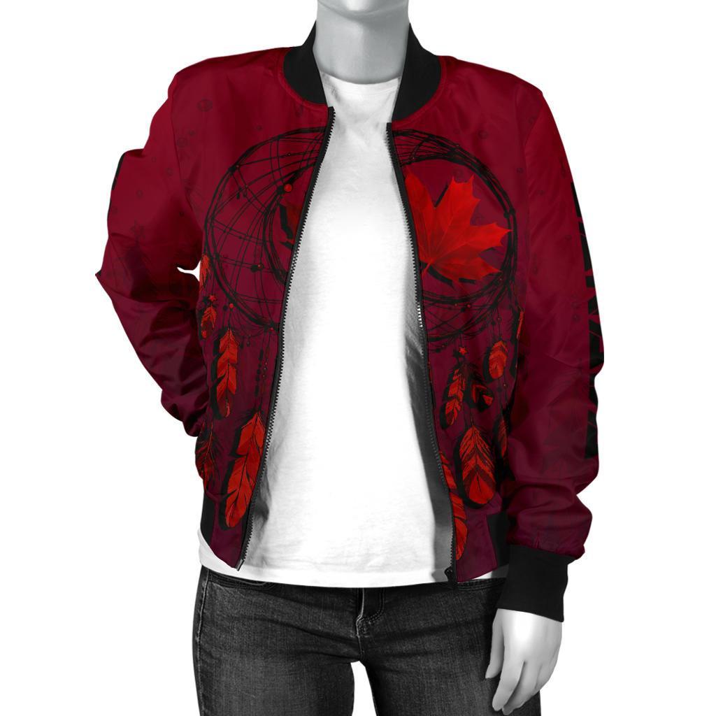 canada-maple-leaf-dreamcatcher-womens-bomber-jacket