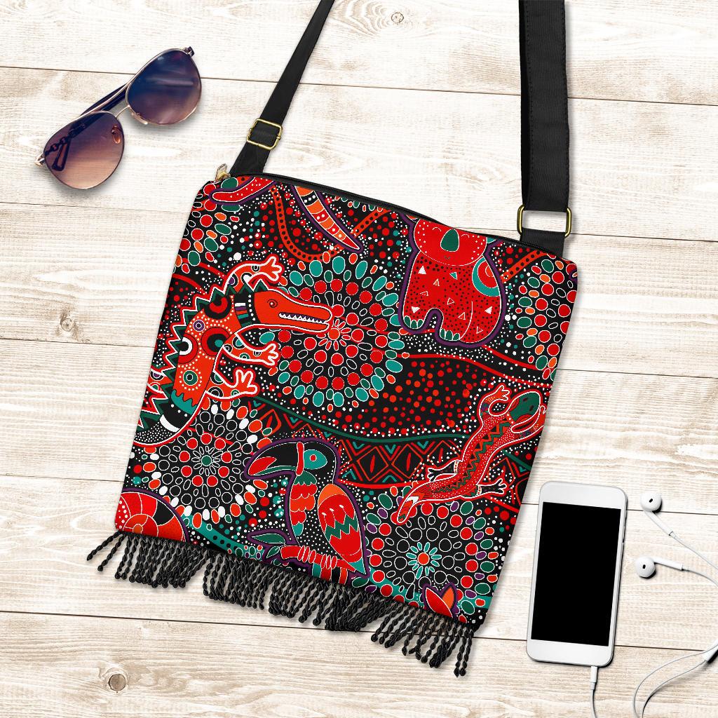boho-handbags-aboriginal-animal-dot-acrylic-paint