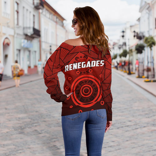 Renegades Indigenous Off Shoulder Sweater - Vibe Hoodie