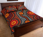 aboriginal-quilt-bed-set-landscape-circle-dot-painting-art