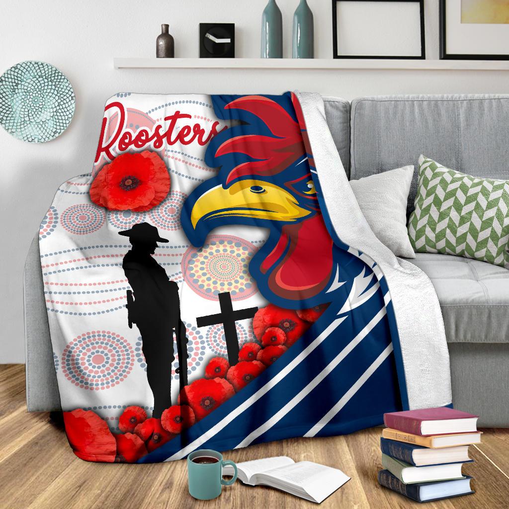 australia-roosters-premium-blanket-anzac-day-three-tiles-style