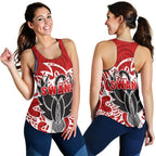 Sydney Women Racerback Tank Simple Indigenous Swans - Vibe Hoodie